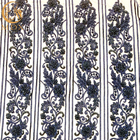 Las lentejuelas moldeadas africanas bordaron longitud de la tela los 91.44Cm del cordón del vestido