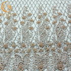 Tipos exquisitos de la longitud Niza de la tela moldeada los 91.44cm del cordón de cordón hecho a mano