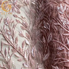 Poliéster moldeado de las telas el 20% del cordón del rosa que se casa popular soluble en agua