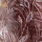 Poliéster moldeado de las telas el 20% del cordón del rosa que se casa popular soluble en agua