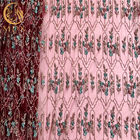 Las mujeres visten lentejuelas atan el cordón moldeado francés de la anchura de la tela el 140cm modificado para requisitos particulares