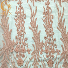 Diseño agraciado 15 yardas de tela moldeada africana del cordón para la decoración del vestido